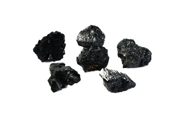 Stunning Collection of Raw Black Tourmaline Crystals Showcasing Unique Textures and Natural...