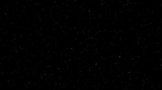 Part&iacute;culas Doradas de Oro Flotando y Cayendo en Fondo Oscuro - Efecto de Lujo y Elegancia. Creado con After Effects