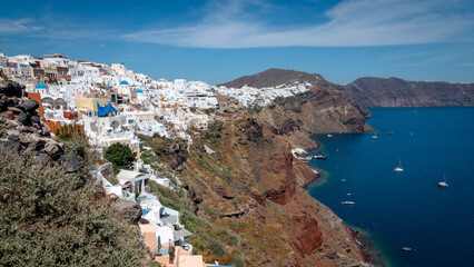 Obraz premium Views from the island of Santorini in Greece