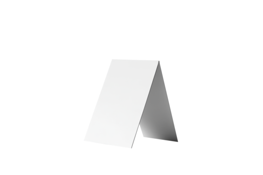 Blank desk calendar on transparent background. White calendar, note pad for notes. Office device png. Generated with AI.