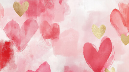Watercolor Valentine's Day Wallpaper