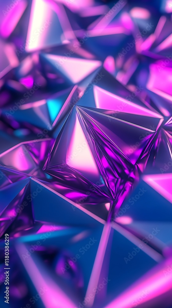 Poster abstract geometric background with purple and white triangular shapes for modern design and banner u