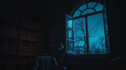 window in the night