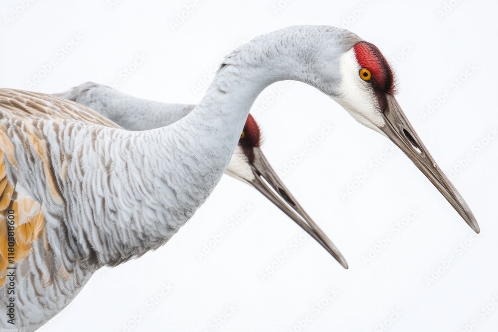 Poster close-up shot of a bird with a distinctive long beak, suitable for use in nature or wildlife photogr