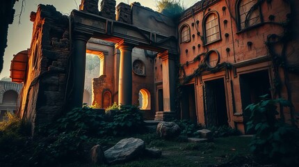 old abandoned city