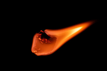 a burning meteorite with a tail of flames. © Remigiusz Góra
