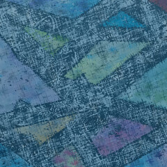 Modernes abstraktes Muster – Digitales Kunstwerk für Wanddekor oder Stoffdesign