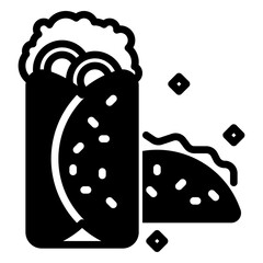 Microscope icon, glyph icon style