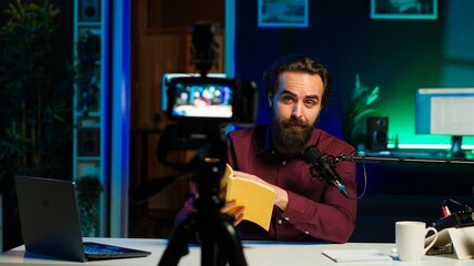 Online show host reading and recommending best reviewed books of the year. Content creator in...