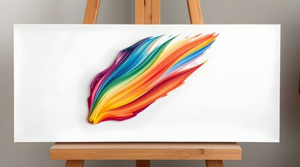 colorful brushstroke on creative background for unique digital art concepts