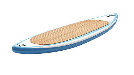 Sturdy Paddleboard for Water Sports Isolated on White Background