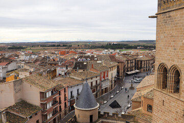 Vista de Olite desde lo alto del castillo