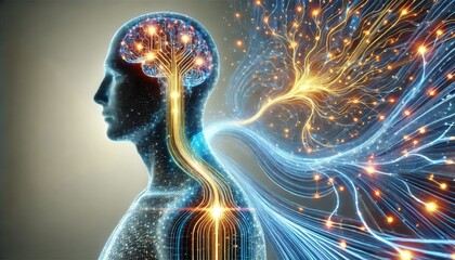 An AI agent acts as a virtual assistant, providing support as an artificial intelligence representative during the evolution of AGI, the rise of robot automation, and the singularity in technology