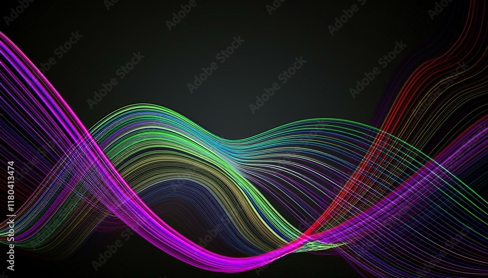 Poster business background lines wave abstract stripe design. generated image