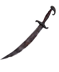 Obraz premium Authentic old pirate sword on a transparent background