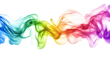 Abstract modern multicolored background, neon gradient wave colors isolated on white background