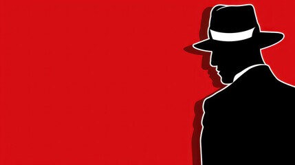 A gripping thriller poster featuring a detective in a classic hat, set against a moody urban backdrop.
