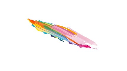 colorful brushstrokes on white background for contemporary digital illustrations and design projects