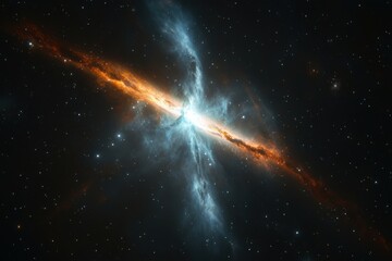 Cosmic Collision: A breathtaking view of colliding galaxies.