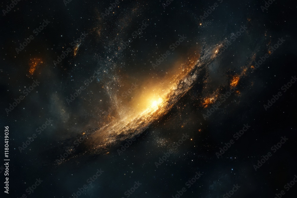 Canvas Prints cosmic nebula: a fiery spectacle of celestial dust and gas.