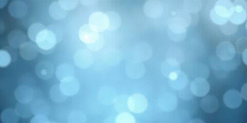 Fototapeta premium Soft, dreamy blue bokeh, abstract background, lights, visual, texture