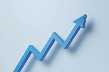 Graphic arrow, business, growth and finance concept.