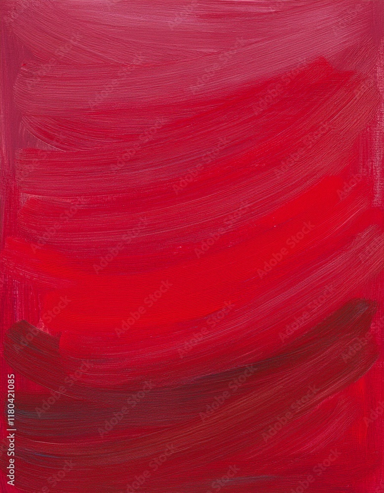 Poster a fragment of the red background painted with gouache. generated image