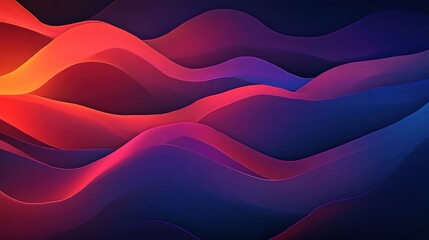 Abstract vibrant waves, red, blue, purple gradient, flowing motion, dynamic background.