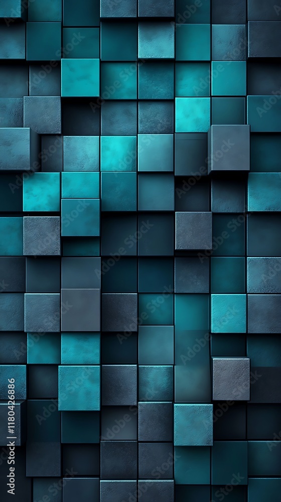 Aufkleber abstract zinc cubic geometric shapes with a creative background for modern banner design and visual 