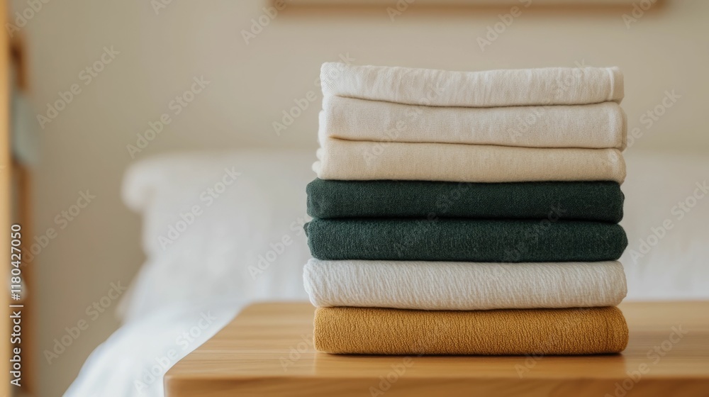 Poster capturing the simplicity and efficiency of everyday household chores wiping counters and stacking li