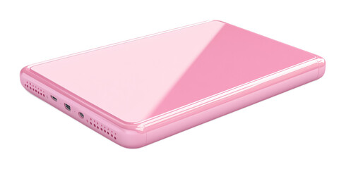 Compact Portable Power Bank for Charging Isolated on White Background