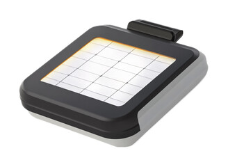 Eco-Friendly Portable Solar Light for Camping Isolated on White Background