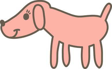 Doodle Dog Sketch With Smile