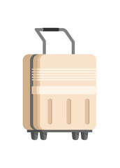 Travel suitcase. Simple flat illustration.