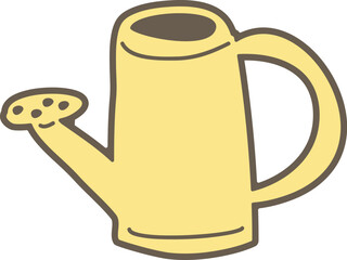 Doodle Watering Can Sketch