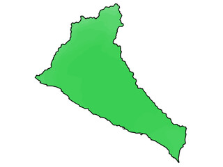 少しゆるい日高振興局地図 北海道 日本