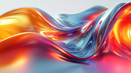 Fototapeta premium Abstract Fluid Colors Swirling Dynamically