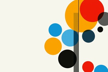 Colorful background with many different colored circles