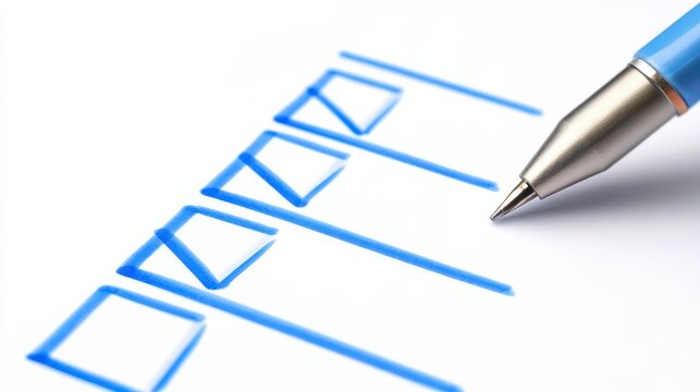 Efficient task management checklist office space visual content minimalistic design close-up productivity tips