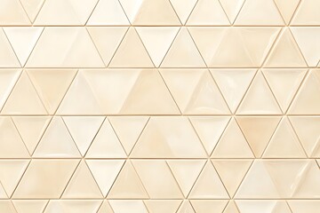 Fototapeta premium Cream-Colored Triangular Tile Wall