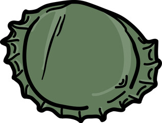 Used Metallic Bottle Cap