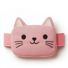 Cute Pink Cat Face Waist Bag for Fun and Stylish Accessory