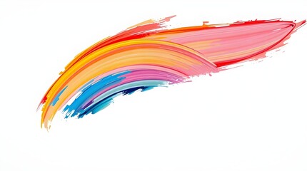 dynamic abstract paint stroke for artistic product presentations