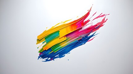 vibrant paint stroke for eye-catching artistic presentations