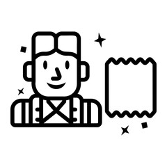 tailor Line Icon
