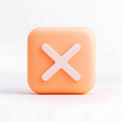 Obraz premium Create 3D X Icon Design in Blender