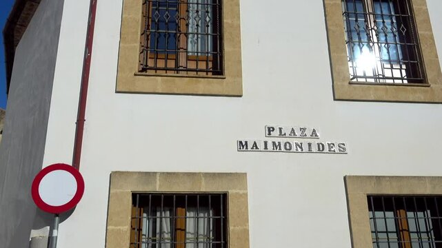 Plaza Maimonides in Cordoba, Andalusia, Spain