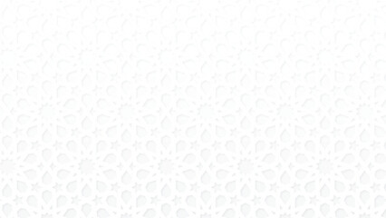 white islamic vector background seamless arabic geometric pattern