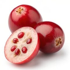 Fresh red cranberries, vibrant and juicy, perfect for recipes and health