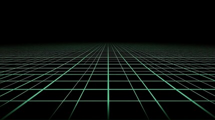 Abstract Grid Pattern In Green And Black